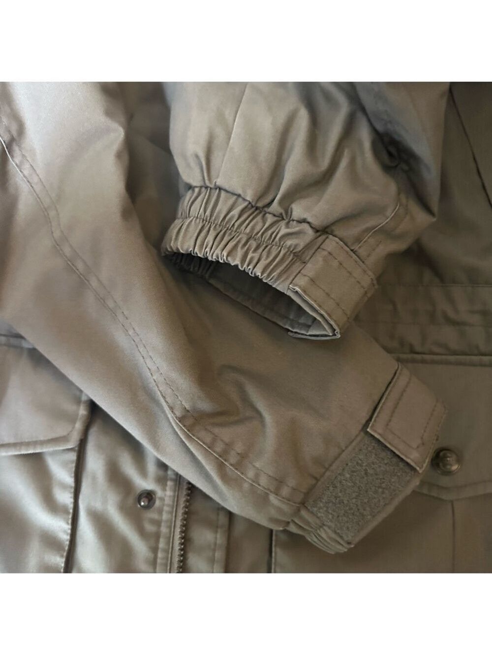 Vintage 90s Pacific Trail Jacket XXLT Outdoors Windbreaker Parka Bomber Olive - Picture 8 of 12